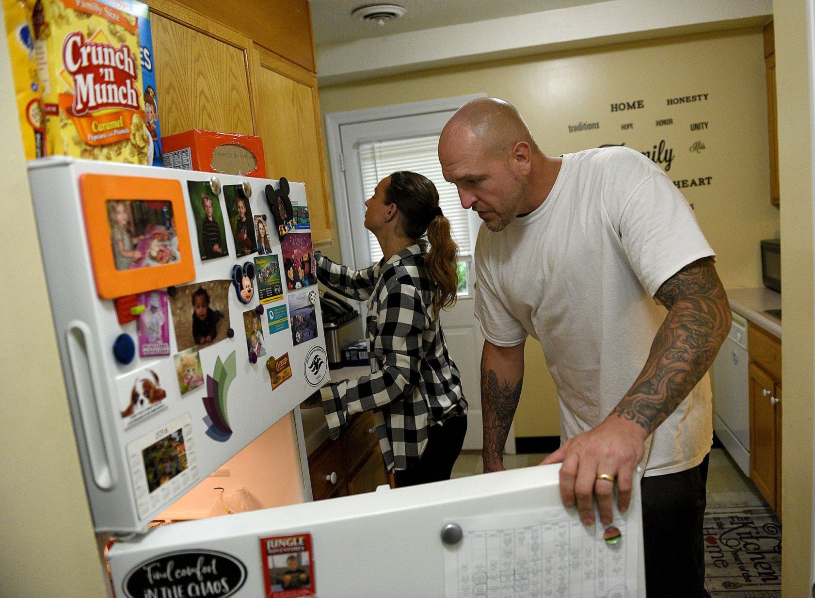 In the kitchen